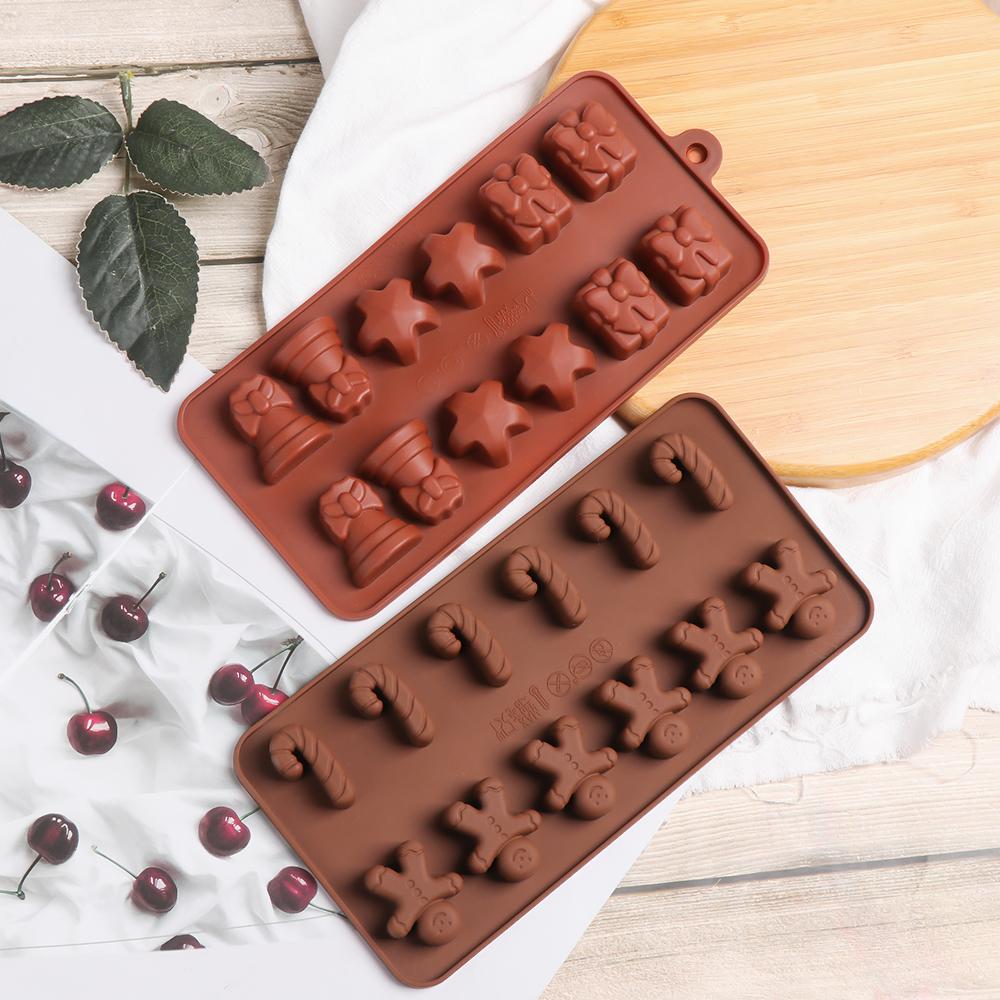 Cookie Shaping Decorating Gingerbread Man Christmas Candy Mould Xmas Chocolate Mold Baking Trays
