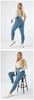 Women's High-Waist Cross-Waist Denim Skinny Jeans - Plus Size, Slimming Fit, Casual