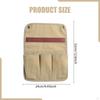 Pouch Beach Organizer Folding Chair Armrest Storage Bag Canvas Multi Pocket Snap Straps