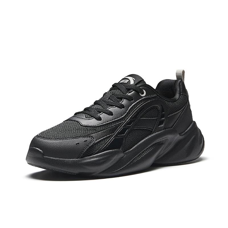 Anta Comfortable Versatile Fashion Non-Slip Breathable Wear-Resistant Low-Top Casual Shoes Women sneaker Basic-Black 922528817Q-2