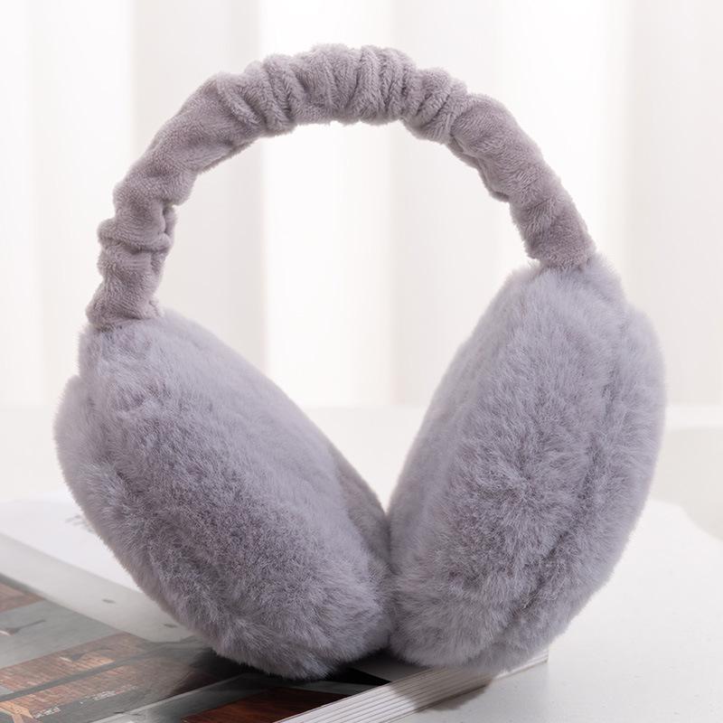 Foldable Korean Style Warm Earmuffs for Men and Women - Trendy Hamburger Design