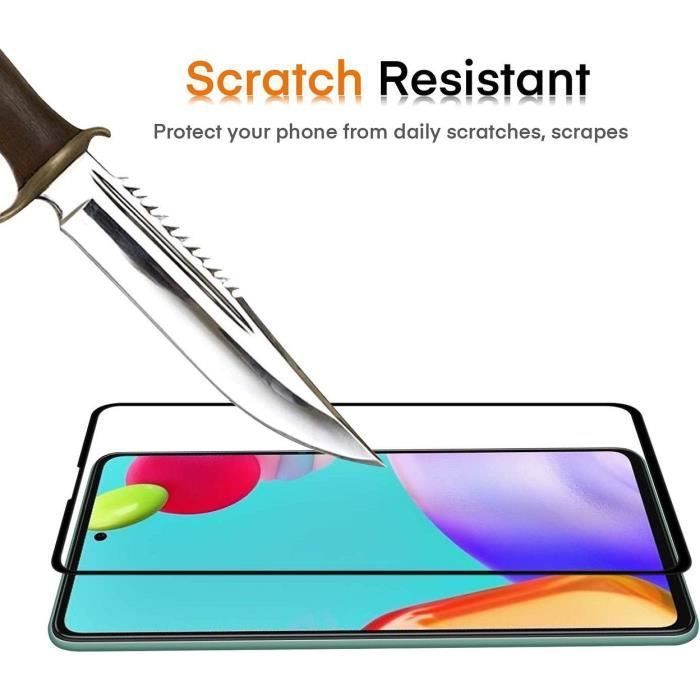 Verre Trempé - BOOLING - Samsung Galaxy A52s 5G - Résistance 9H - Anti-Huile - Anti-Choc