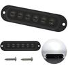 Lampa obrysowa 6 LED dymiona 12-24V  Biały Off-Road
