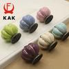 KAK Ceramic Drawer Knobs 40mm Cabinet Pulls Kitchen Handles Cartoon Pumpkin Furniture Handle for Kids Room Furniture Hardware