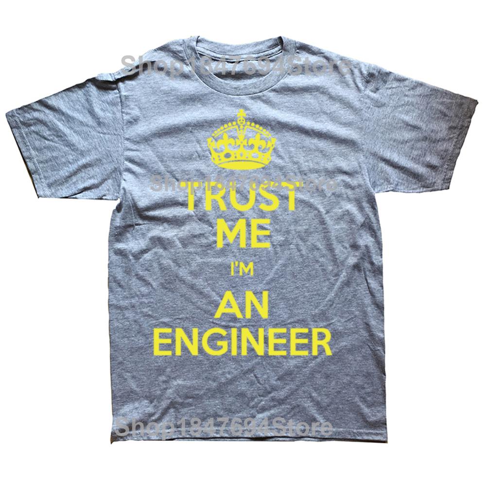 Funny Programmer Trust Me I Am An Engineer 100% Cotton T-shirts Men Fashion Casual Tshirt Loose Oversized Streetwear T Shirt