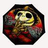 Jack Skellington Themed Automatic Opening and Closing Umbrella, Brightly Colored 8-rib Portable Umbrella, Suitable for Men and Women, A Perfect Gift F