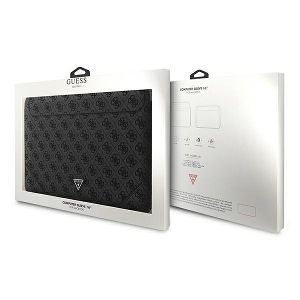 Pokrowiec do Laptopa 16" Guess 4G Uptown Triangle Czarne