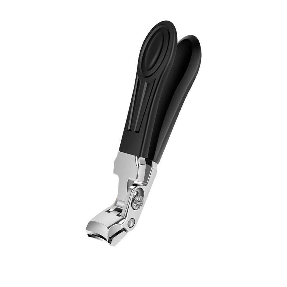 Neue gebogene Nagelscheren Tragbare Edelstahl-Nagelscheren Große Öffnung Flache Nagelscheren Nagelscheren