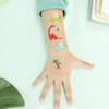 Metallic Cartoon Dinosaur Tattoo Stickers for Men and Women - Face and Arm Designs