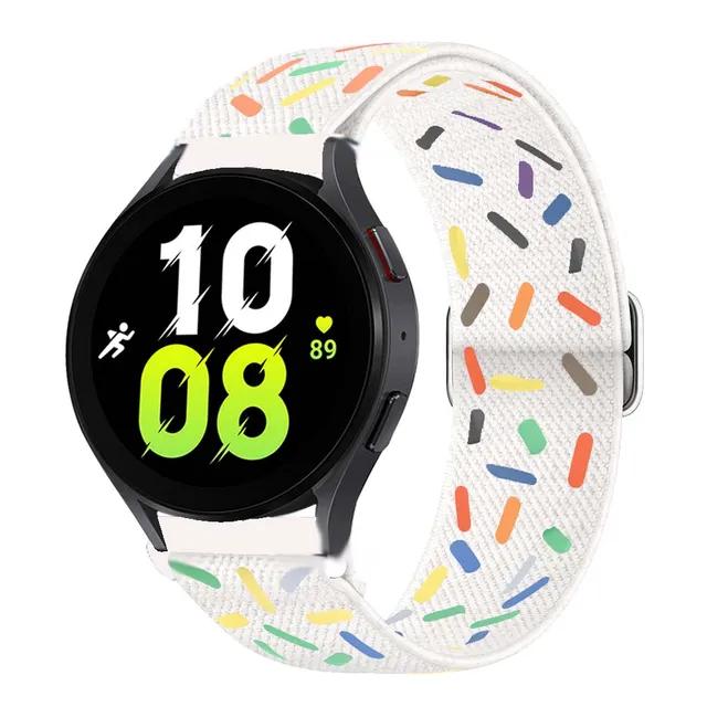 20mm 22mm Armbänder Für Samsung Galaxy Watch 7/6/5 pro/4/classic/Active 2/Gear S3 Verstellbares Nylon-Armband Huawei GT 2/4/3 Pro Band
