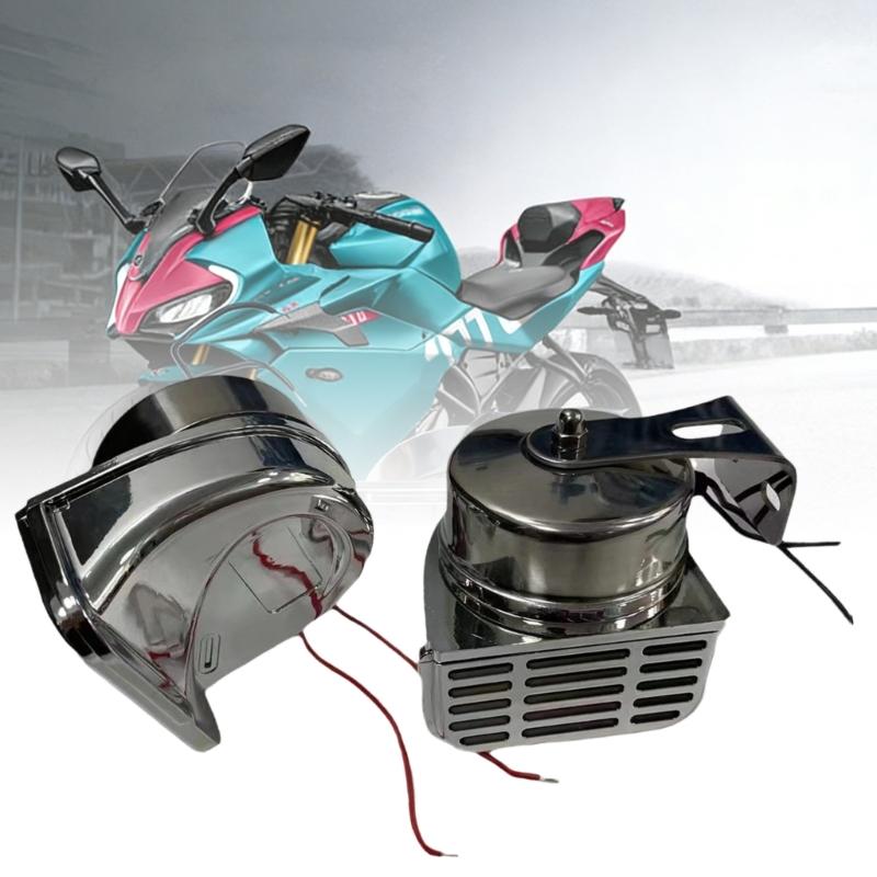 Standard Vehicle Horn Set 12V 24V High Low Tone Loud 120dB Stainless Steel Long Lasting