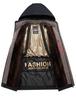 Men's Black Gold Mid-Length Winter Jacket - Thickened, Velvet-Lined, Loose-Fit Dad's Wear