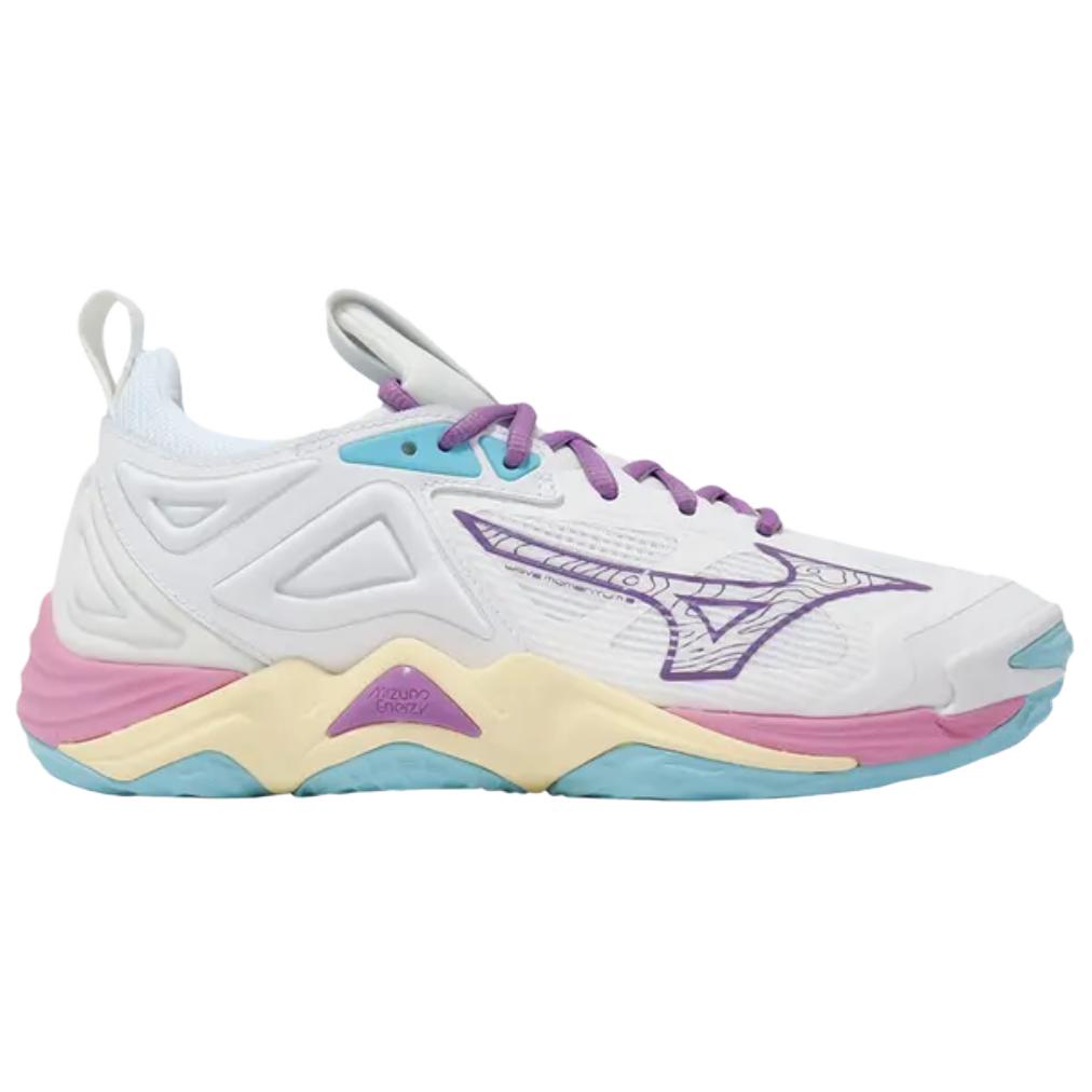 Mizuno Wave Momentum 3 White Purple Blue Women Sneakers V1GC231237