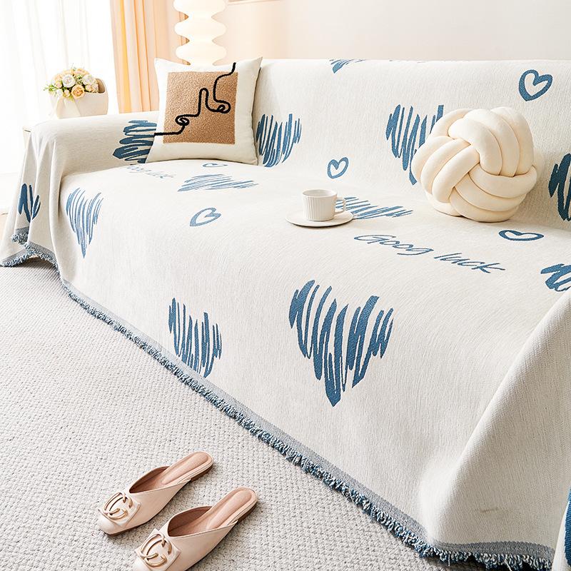 Alpine Chenille Sofatuch Four Seasons Universeller All-Inclusive-Sofabezug Staubschutz Anti-Kratz-Einteiliger Sofabezug Stoff