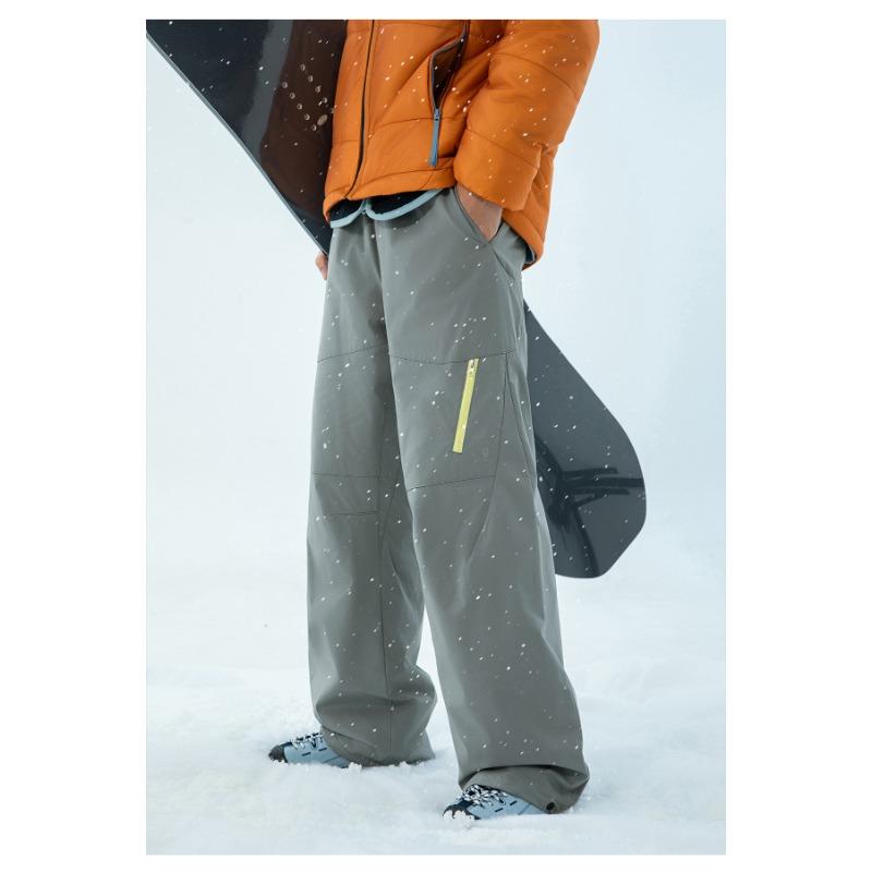 Men Outdoor Warm Thick Loose Straight Casual Cargo Work Pants