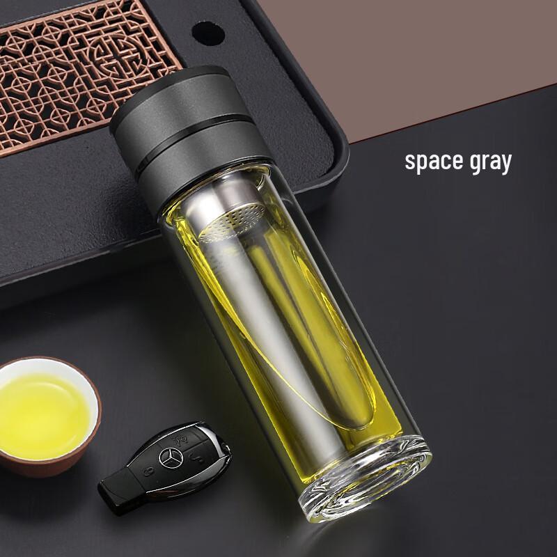 BEANBEANLOVE Double-Walled Glass Tea Infuser Bottle