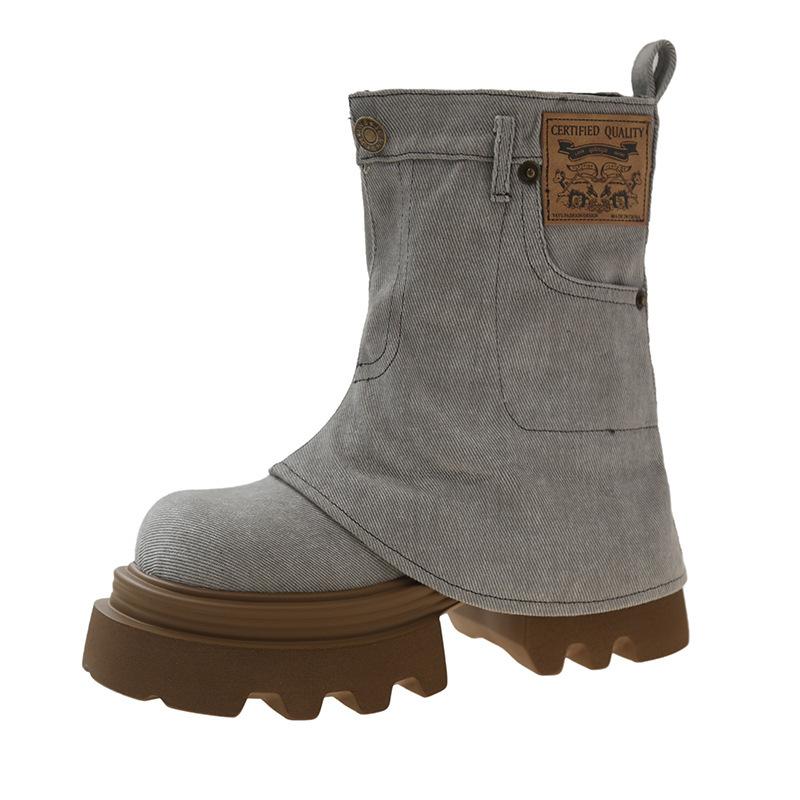 Retro Trouser Boots Women's Summer 2025 New Popular Breathable Small Toe Sandals Versatile Niche Short Boots