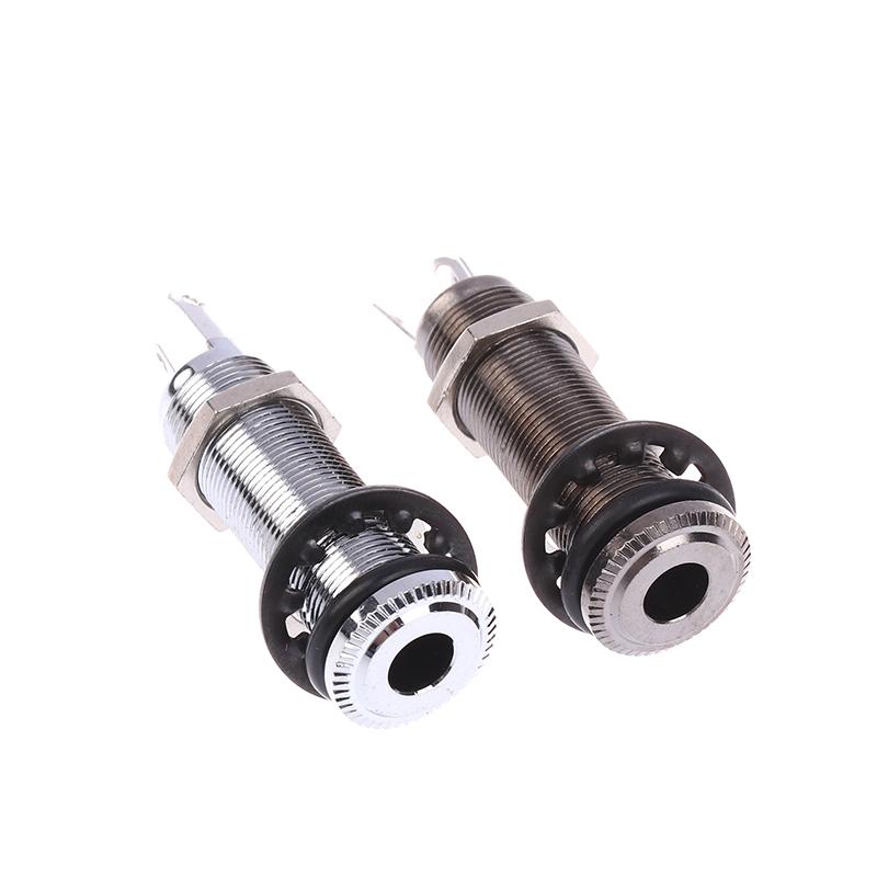 Threaded Cylinder Jack Pickup Plug Sockets For Electric Guitar Accessories Parts