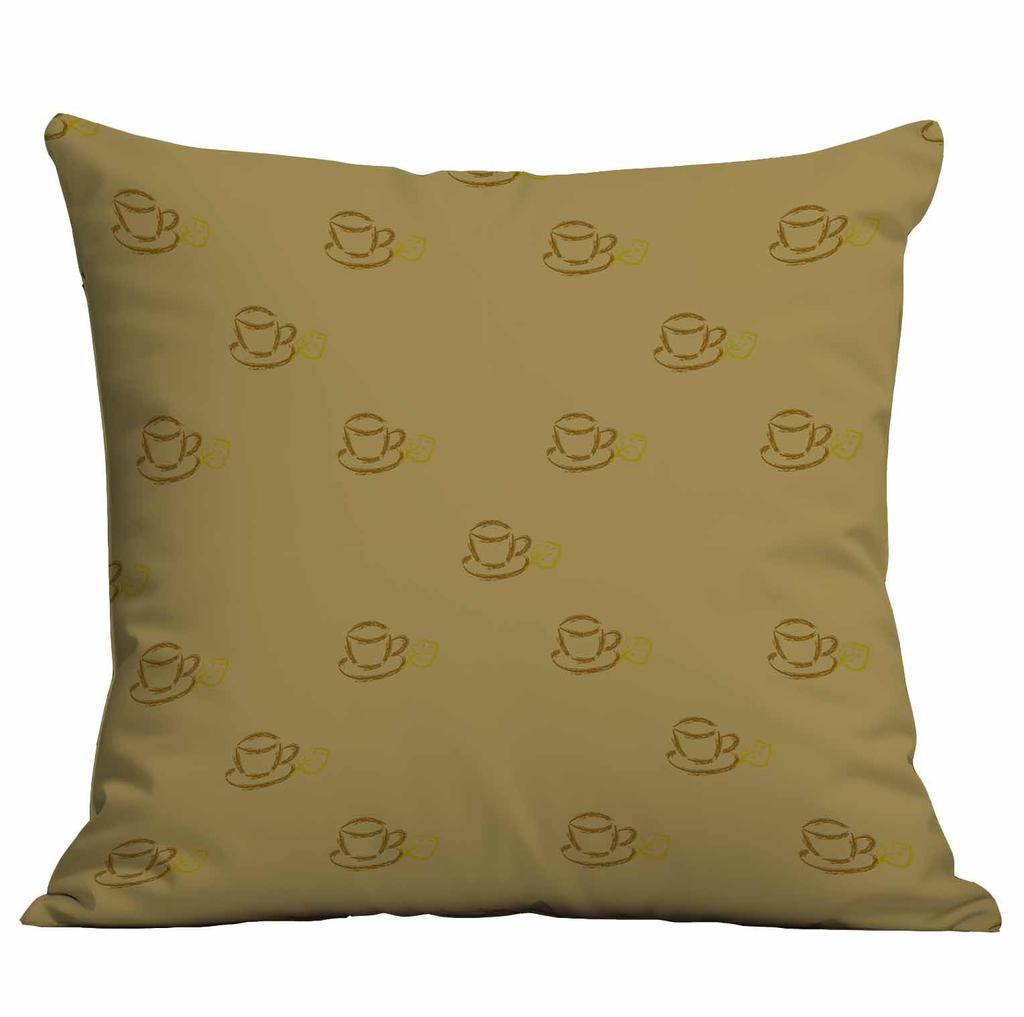 New Coffee Bean Creative Pillow Case Double-sided Printed Home Cafe Cushion Decoration