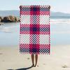 Scottish Tartan Print Beach Towel Colorful Bath Towels For Girl Microfiber Quick Dry Custom Sand Free Beach Yoga Spa Gym Pool