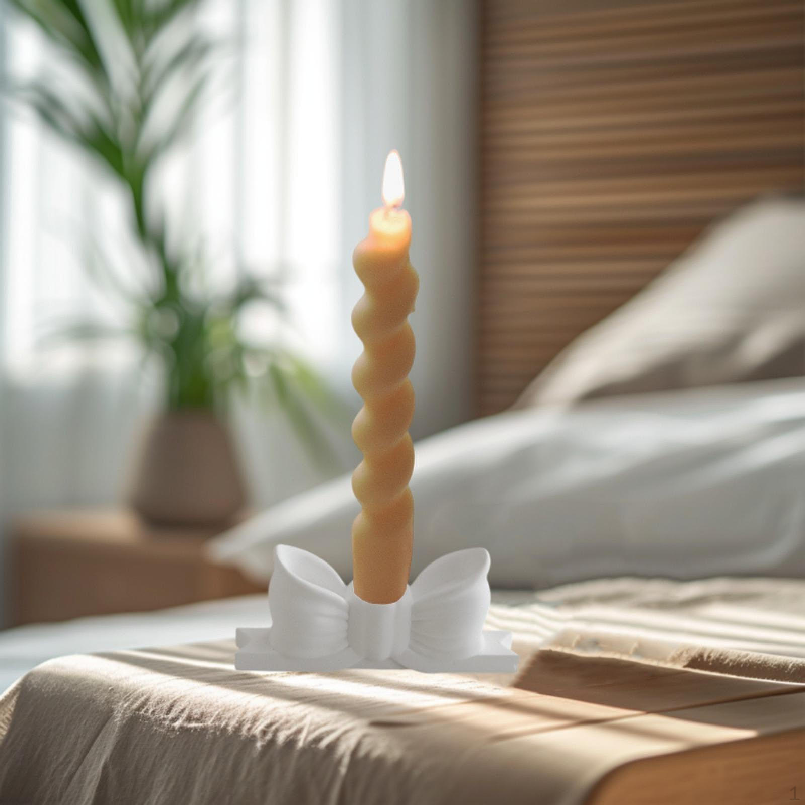 Подсвечник,настольный подсвечник,декоративный современный подсвечник,конический подсвечник,подсвечник белый