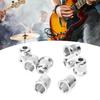 8PCS Guitar String Ferrule Alloy Compact Bass Through Body Buckle for Replacement