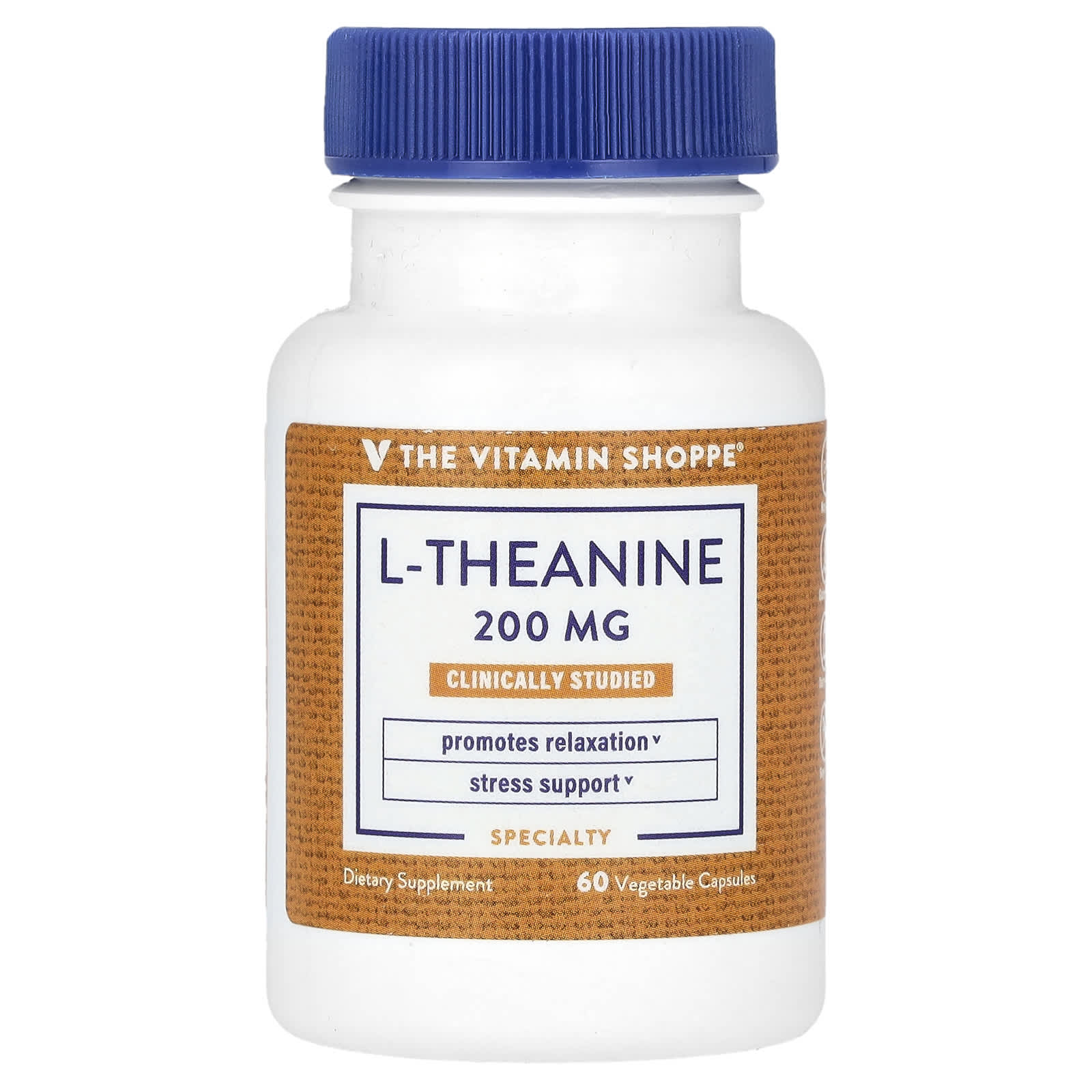 

The Vitamin Shoppe, l-теанін, 200 мг, 60 вегетаріанських капсул