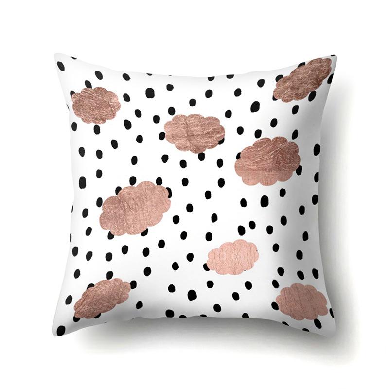 Polyester Pillow Case Automobile Decoration Home Print Pillow Case Automobile Sofa Waist Cushion Cover