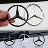 90mm Car Rear Trunk Middle Badge Emblem Sticker Decal Mercedes Benz  AMG W203 W211 W204 W210 W212 Cla W205 W213 CLA CLK CLS ML