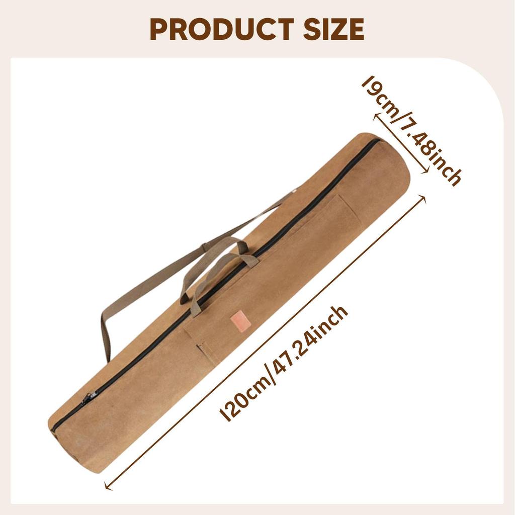 Fishing Rod Bag Travel Carrier Fishing Pole Reel Storage Bag Adjustable Shoulder Strap for Outdoor