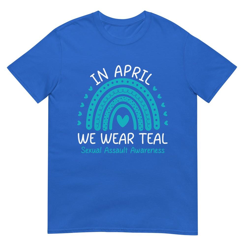 In April We Wear Teal Sexual Assault Awareness Month TShirt