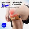GOUNOD H15 1Pc Sports Compression Knee Strap Double Layer Cowhide Leather Patella Support for Running/Cycling