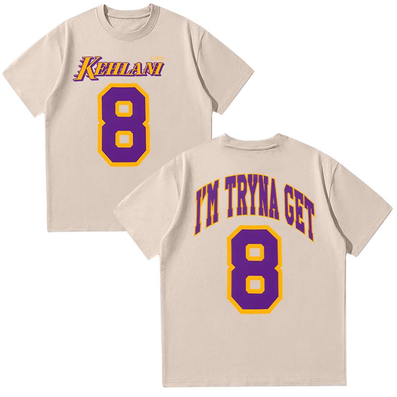 Kehlani 8 Tee Harajuku Graphic T Shirts Unisex High Quality Cotton Clothing Summer Women Men Fashion Casual Short Sleeve Y2K Top