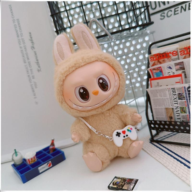Mini Plush Doll's Animal Clothes Outfit Accessories Cute Capybara Elephant Duck Hoodie 17cm Labubu 10cm Idol Dolls DIY Clothing