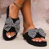 Women Slippers 2024 New Summer Fashion Casual Open Toe Shallow Sandals Flats Shoes Low Heels Slippers Slides Women Plus Size