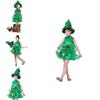 Cute Girls Christmas Tree Outfit For New Year Photos Celebrations