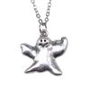 Mask Pendant Necklace Theater Halloween Day Jewelry 40cm Short Chain