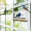 Clear Window Bird Feeder Acrylic Birdhouse Box With Strong Suction Cups Clear Window Bird Feeder For Cats For Kids Adults