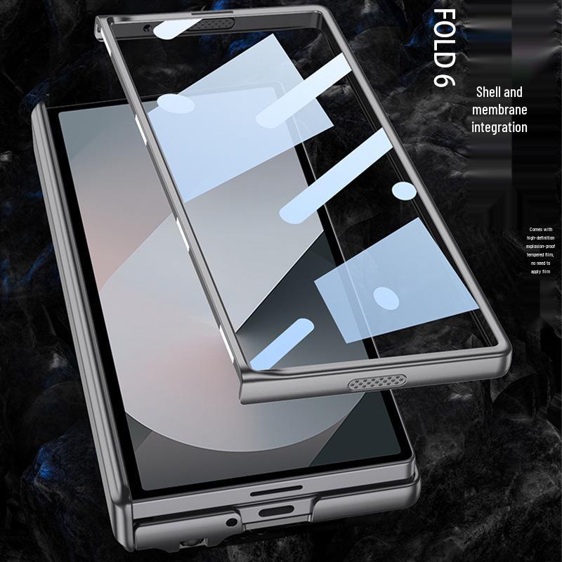 Samsung Z Fold6 Magnetic Foldable Phone Case with Gear Shifting Hinge and Integrated Pen Slot