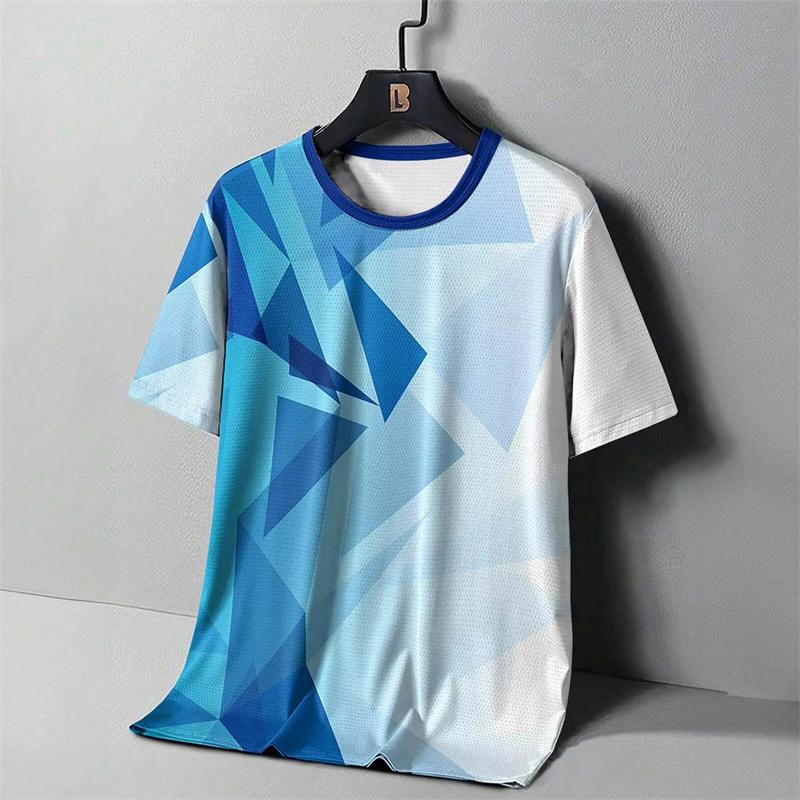 Simple Fashion Striped Graphic T Shirts  Summer Casual Short Sleeve 3D Printed O Neck T-shirts Loose Breathable Fitness Tees