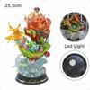 Anime  Special Effects Figure Mega Charizard Xy Greninja Gengar Mewtwo Three Form Evolution Led Light Pvc Model Toys