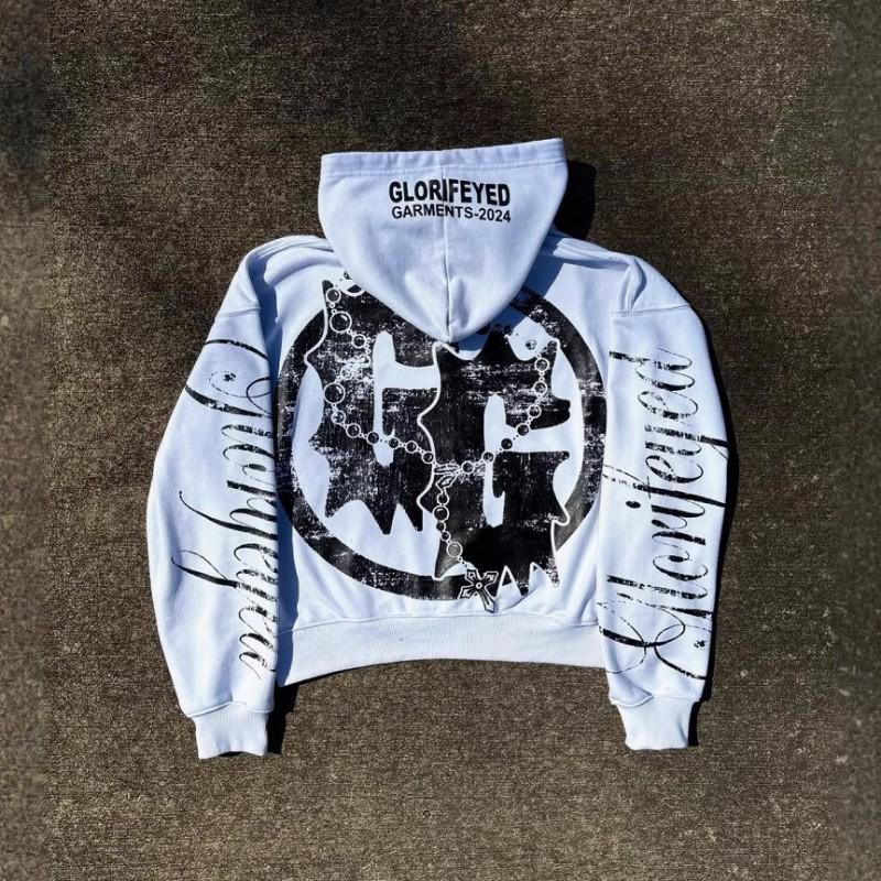 Oversized Hooded Zipper Sweatshirt With 3D Print Graphic Long Sleeve Streetwear Top Women Y2K Retro Style