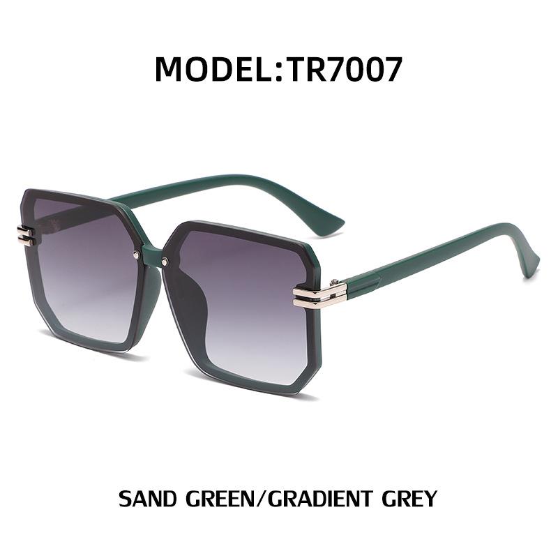 Square Sunglasses Women'S Large Rimless Sunglasses Women'S Trendy Glasses