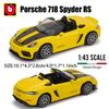 Bburago 1:43 Porsche 911 GT3 Lamborghini 800-4 Toyota Alloy Luxury Car Die Casting Model Toy Series Ornament Collection