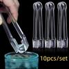 10pcs Anti-fall Mini Ice Tongs Non Slip Ice Cubes Clip Portable Serving Tongs  Kitchen Accessories