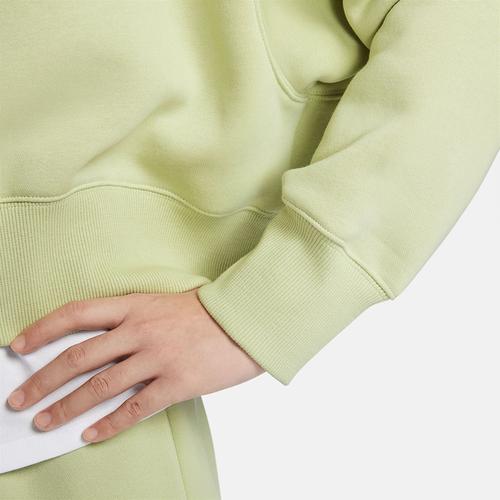 Nike Solid Color Casual Loose-Fit Sweatshirt for Women in Green