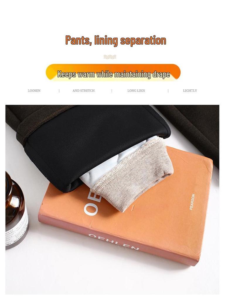 Woolen Wide-Leg Fleece-Lined Pants - Stylish Mom's Autumn/Winter 2026 Bestseller