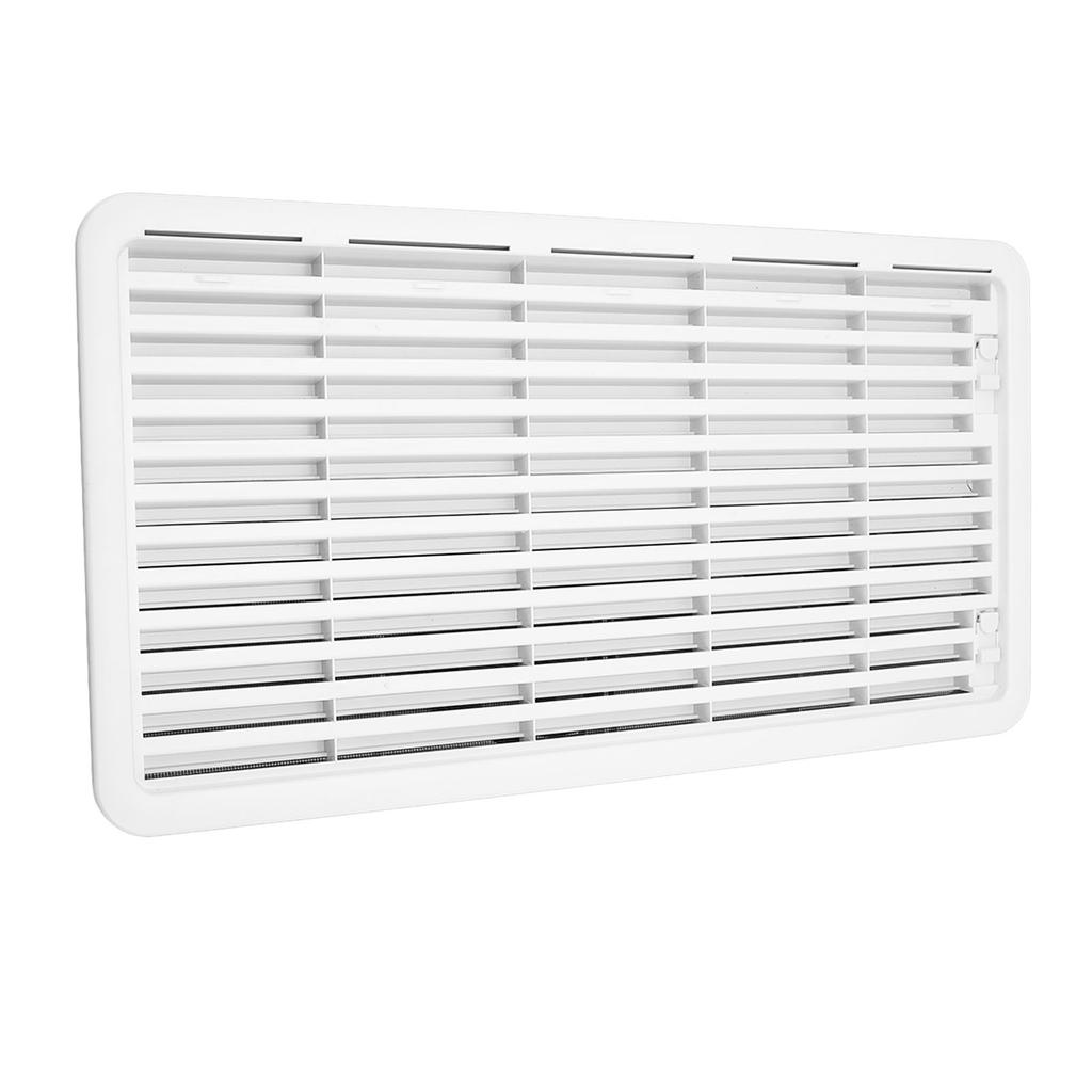 Storage Door Vent with Heat Dissipation Fan 55mm Thickness Storage Compartment Ventilation Grill for RV Camper Yacht Bus
