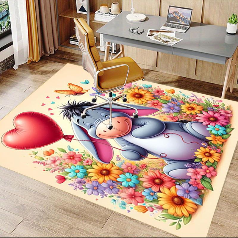 Eeyore'S Heartfelt Balloon Journey Carpet For Playroom Bedroom Living Room Sofa Home Decorkids Game Area Rug Nonslip Floor Mat