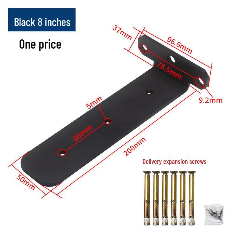 Invisible Heavy-Duty Wall Mount Shelf Bracket - Triangle Support (150/200/250mm)